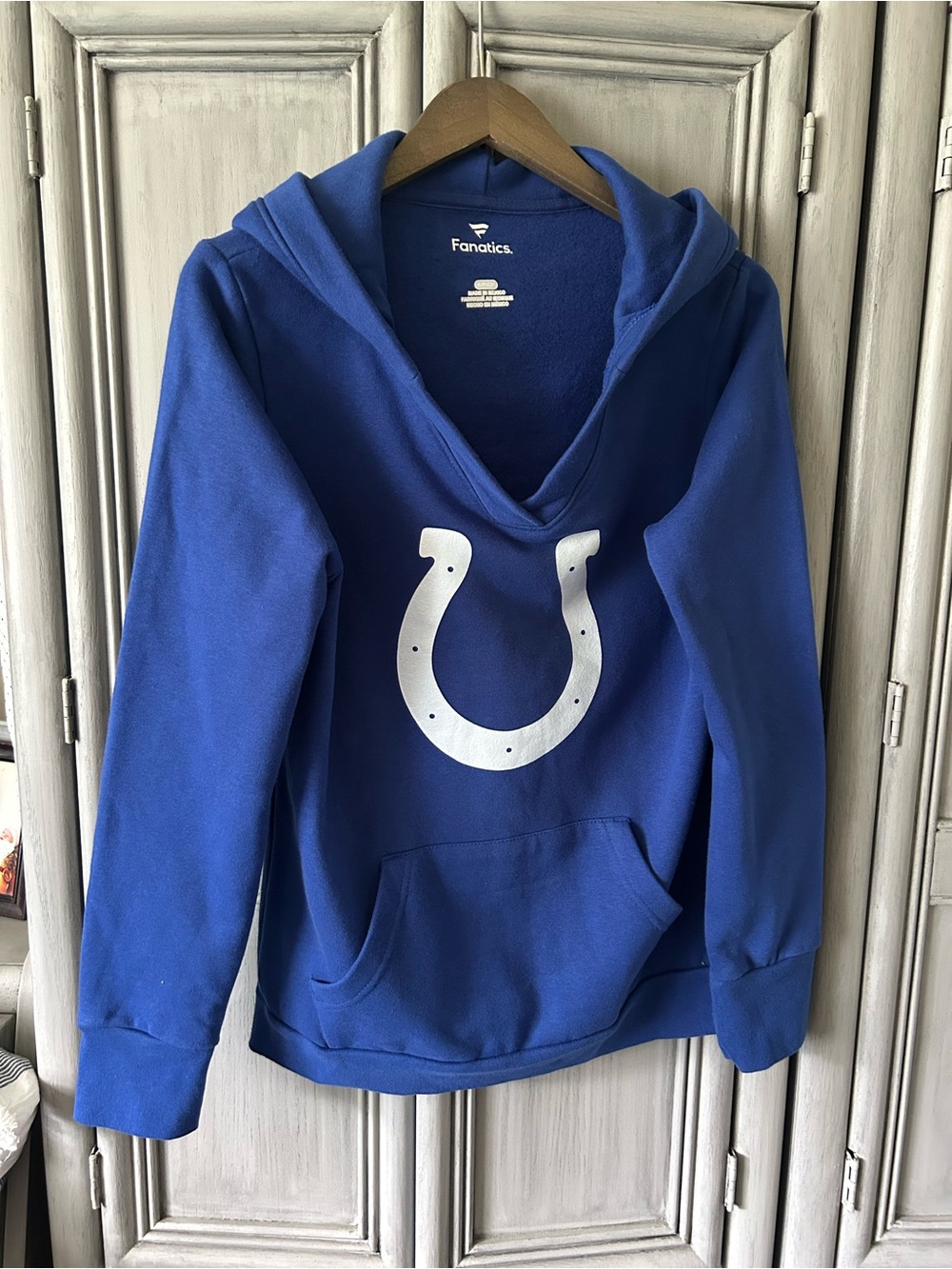 NWT Indianapolis Colts Hoodie with White Horseshoe Logo